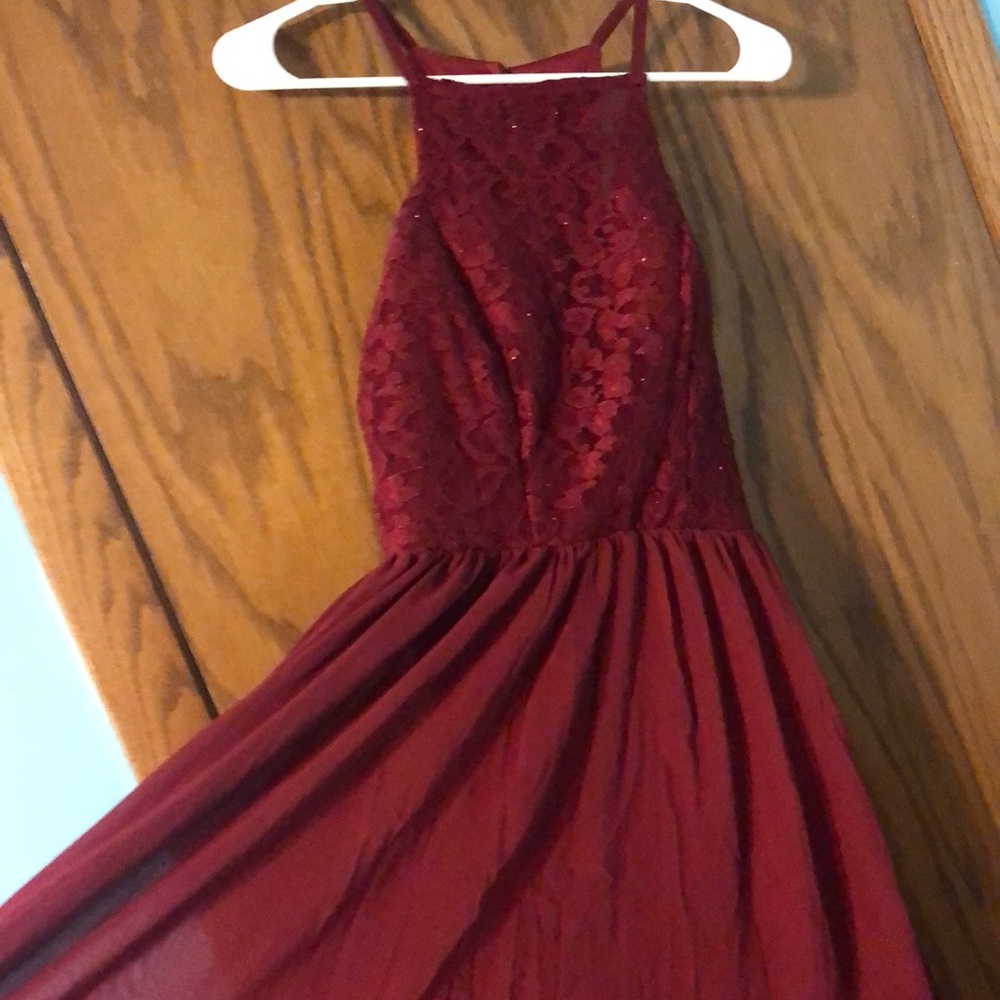 Sparkly red homecoming dress!